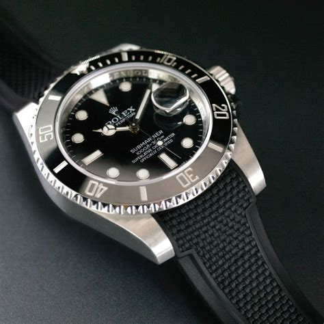 rolex submariner stainless steel band|rolex submariner 2020 rubber strap.